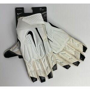 Nike D-Tack 6.0 Lineman Football Gloves White‎ PGF766-127 NFL ISSUE 3XL NWT
